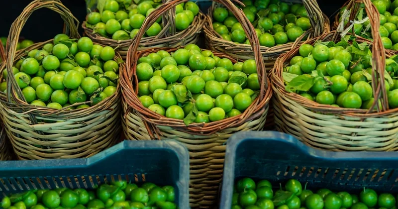 Yeşil eriğin tanesi 50 liradan tezgahta Sözcü Gazetesi