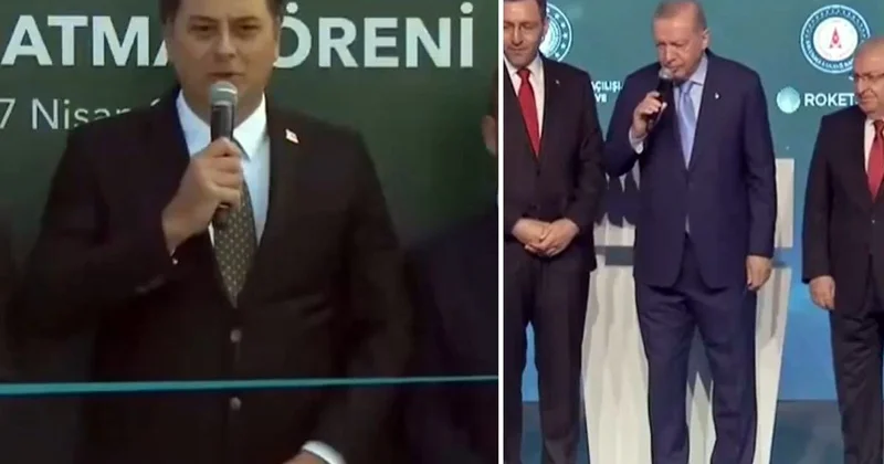 Cumhurbaşkanı Erdoğan ın ROKETSAN ın iki numarasına yaptığı uyarı törene damga vurdu