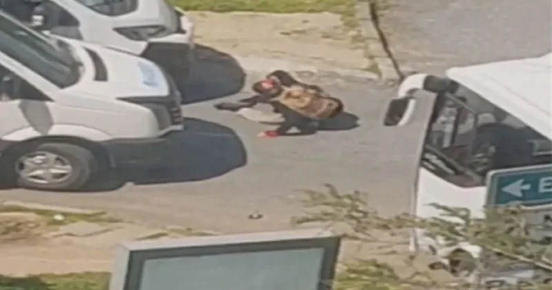 İsrail konsolosluğu önündeki çatışmada dikkat çeken an! Kahraman polisimiz böyle avladı