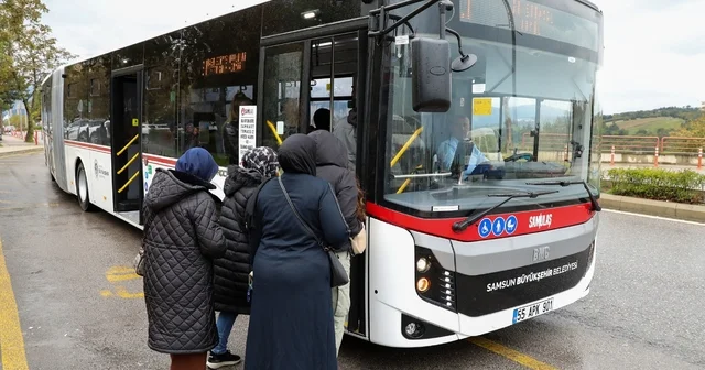 Otobüs ve tramvayda yoğunluk arttı: Günlük yolcu sayısı 200 bine dayandı Samsun Haberleri
