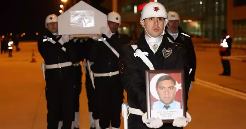 Şehit polis Seçkin Yalçın’ın cenazesi, memleketi Elazığ’a getirildi