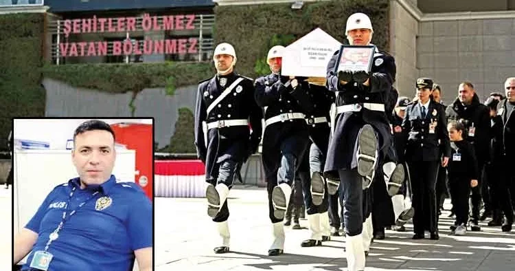 Şehit polise hazin veda