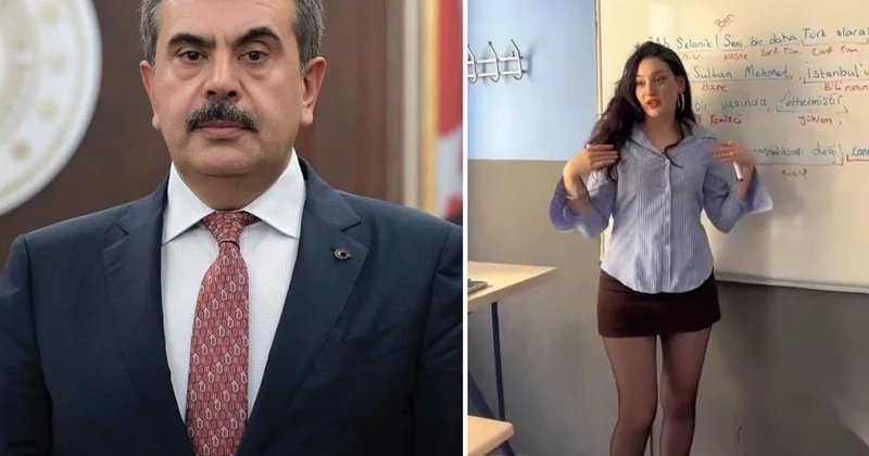 Kadın öğretmenin videosunu izleyenler Bakan Tekin i etiketledi