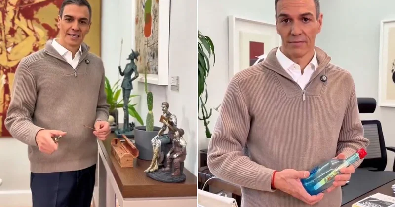 İspanya Başbakanı Sanchez ofisindeki 3 vazgeçilmez eşyayı paylaştı! İçlerinden biri herkesi etkiledi