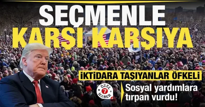 Trump iktidara taşıyanlarla karşı karşıya: Savaş için sosyal yardımlara tarihi tırpan!