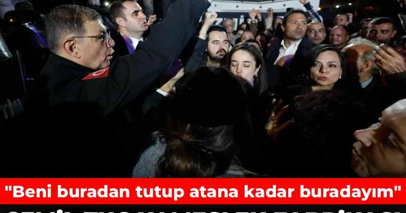 Cemil Tugay Meslek Fabrikası önündeki nöbetten seslendi: Beni buradan tutup atana kadar buradayım!