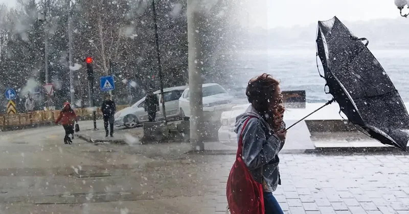 Bir ilimizde kar yağdı, AKOM dan uyarı geldi! Kış geri geliyor