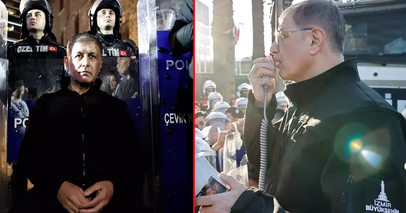 İzmir de bina krizi! Polis ablukasında sabaha kadar nöbet: CHP liler geri adım atmıyor