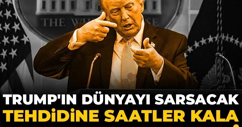 Trump ın dünyayı sarsacak tehdidine saatler kala açıklama geldi