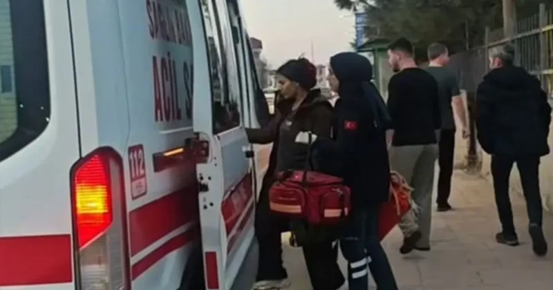 Hamile kadın okula sığındı