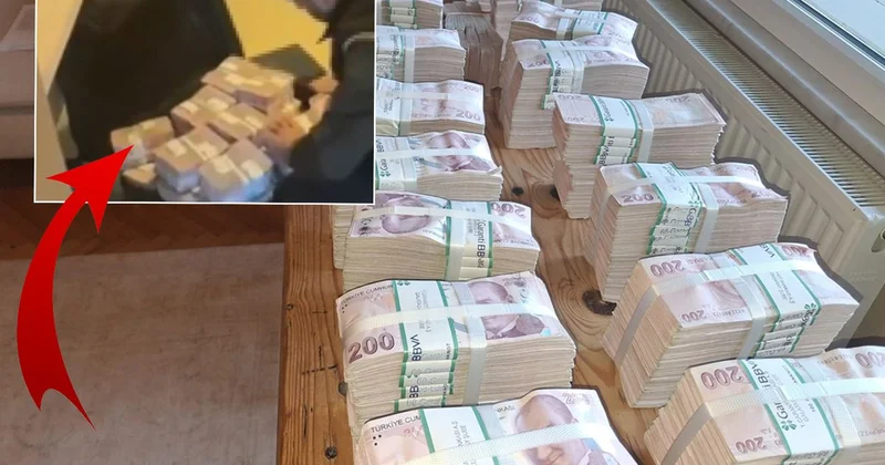 Üsküdar Belediyesi operasyonunda ele geçildi! Balya balya para masaya sığmadı