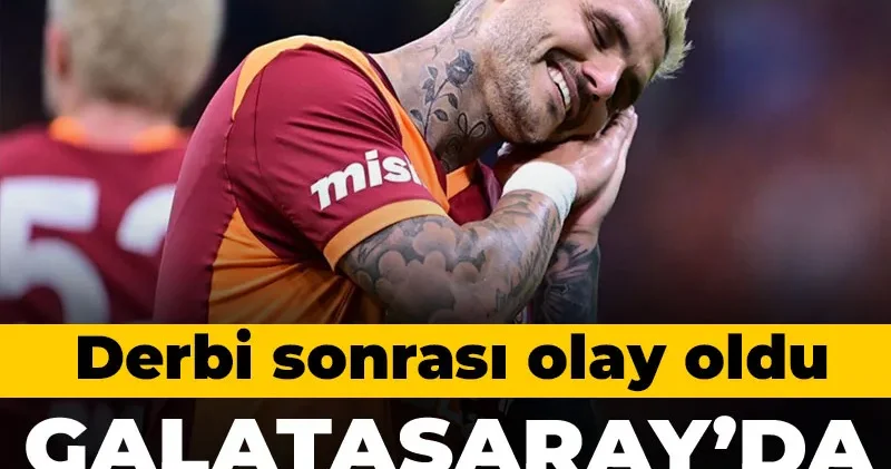 Galatasaray da ortalığı karıştıracak Icardi kararı: Derbi sonrası olay oldu