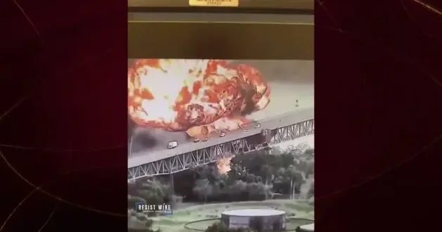 Dev tanker patladı, ortalık savaş alanına döndü