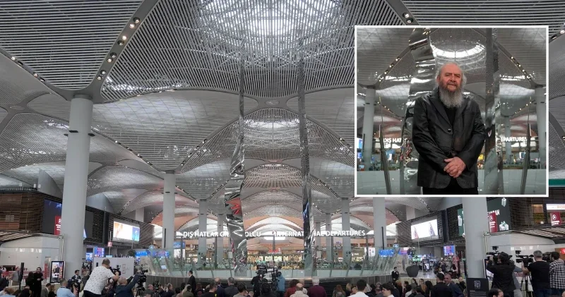 Sanatçı Hayri Karay ın yaklaşık 38 metre yüksekliğindeki heykeli, İstanbul Havalimanı nda sergileniyor Kültür Sanat Haberleri