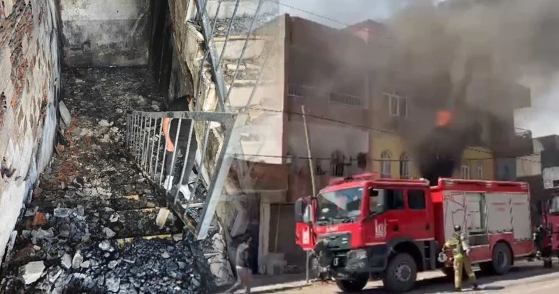 Mardin’de yangın paniği! 1’i bebek 4 kişi dumandan etkilendi