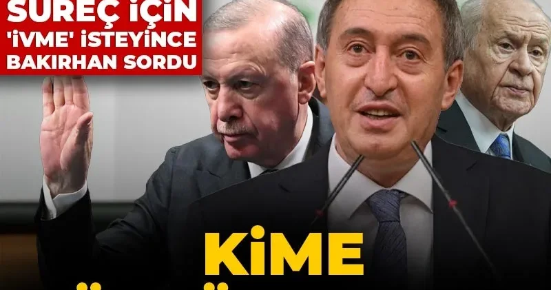 Hem Erdoğan hem Bahçeli süreç için ivme isteyince Bakırhan sordu: Kime söylüyorlar?