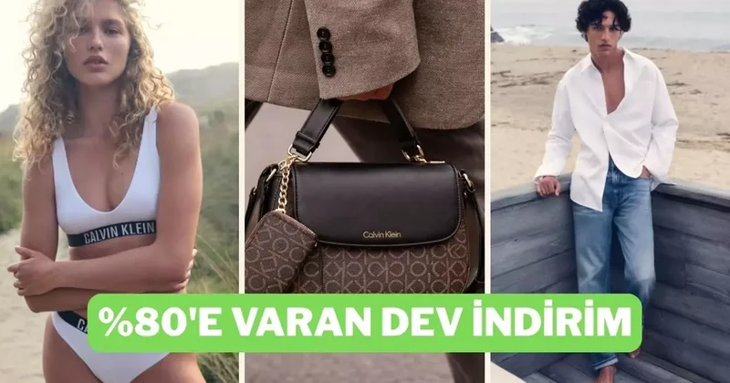 Tişörtten iç giyime Calvin Klein da yılın en düşük fiyatları başladı