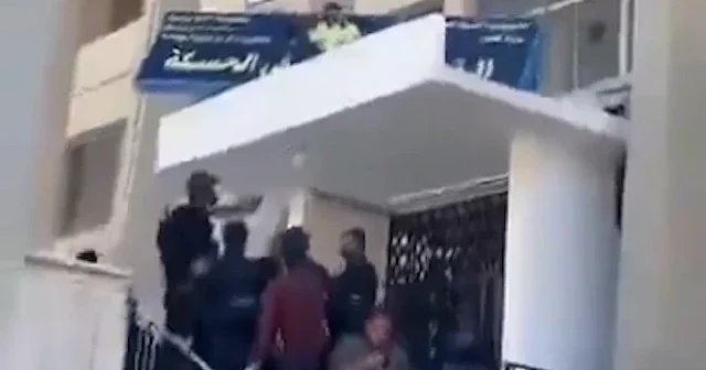 SDG/PKK destekçileri Haseke de adliye binasına saldırdı VİDEO İZLE