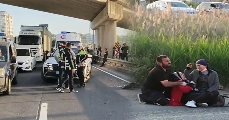 Motosiklet bariyerlere çarptı: Kızı ölen anne gözyaşları döktü