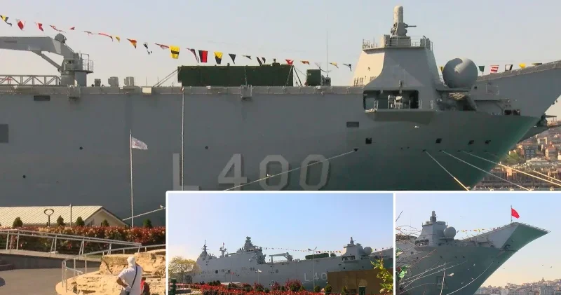 Donanmanın yüzen kalesi Sarayburnu nda: TCG Anadolu ziyarete hazır Gündem Haberleri
