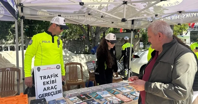 Menteşe de trafik güvenliği için farkındalık oluşturuldu Muğla Haberleri