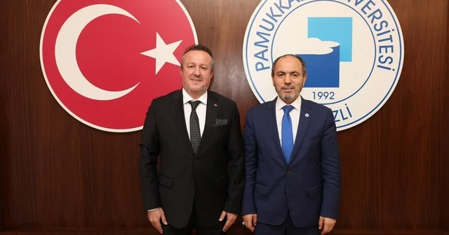 Denizli OSB Yönetimi, Rektör Mahmud Güngör e ziyaret etti Denizli Haberleri