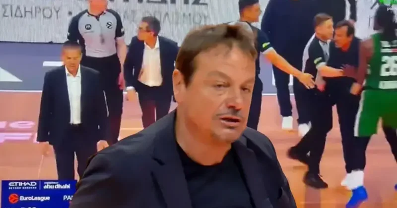 Ergin Ataman ı zor tuttular! OAKA da gerginlik, iki koça da diskalifiye... Panathinaikos Valencia maç sonucu 87 91 Fanatik Gazetesi Basketbol Haberleri Spor