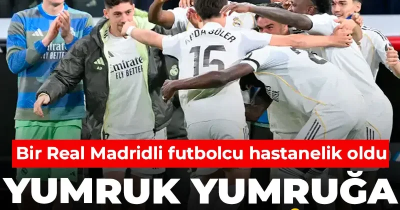 Real Madrid de kriz çıktı: Futbolcular birbirine girdi