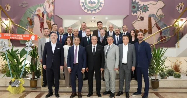 Denizli Ticaret Odası ndan Denizli OSB Yönetimine tebrik ziyareti Denizli Haberleri
