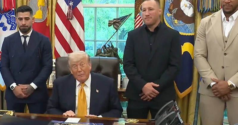 Trump, Beyaz Saray’da bu kez kafes dövüşçülerini ağırladı