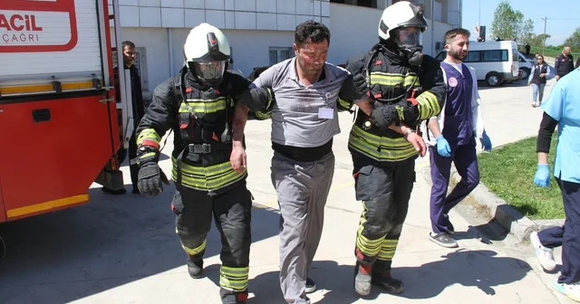 Çarşamba Devlet Hastanesi nde kapsamlı afet tatbikatı Samsun Haberleri