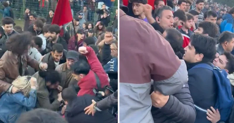ODTÜ deki bahar şenliğinde öğrenciler tekme tokat kavga etti