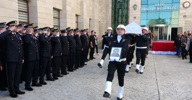 Ordu da trafik kazasında hayatını kaybeden polis için resmi tören Ordu Haberleri