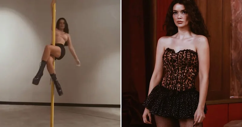 Seray Kaya nın direk dansı şovu olay oldu