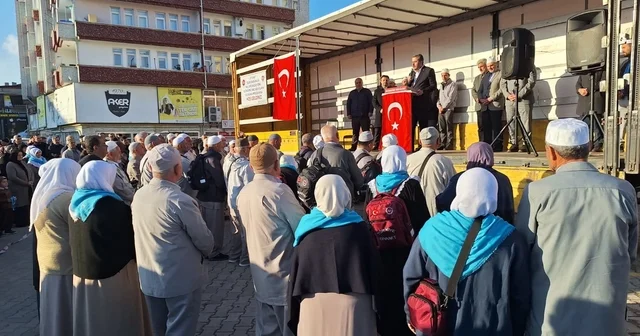 Vezirköprü de hac kafilesi uğurlama programı Samsun Haberleri