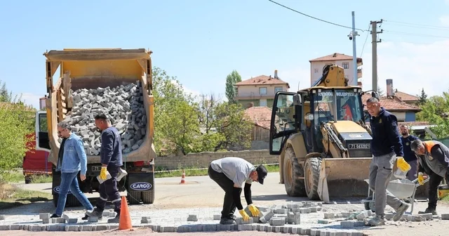Kırıkkale de kilit parke ve asfalt çalışmaları sürüyor Kırıkkale Haberleri