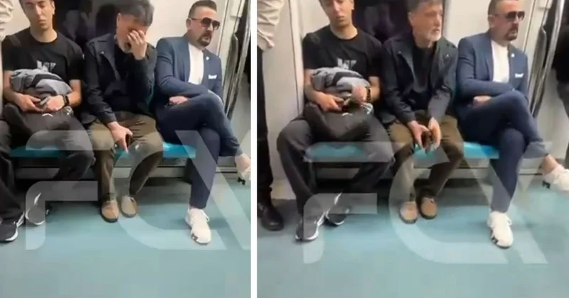 Ertan Torunoğulları, Marmaray’da görüntülendi