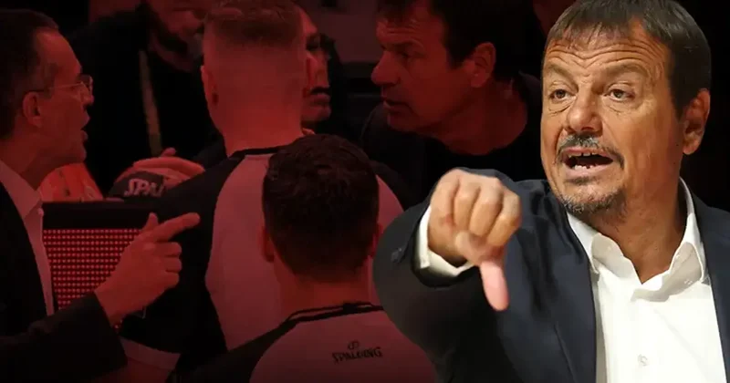 Ergin Ataman ı kimse tutamadı! Rakiple tartıştı, hakemler zor sakinleştirdi Fanatik Gazetesi Basketbol Haberleri Spor