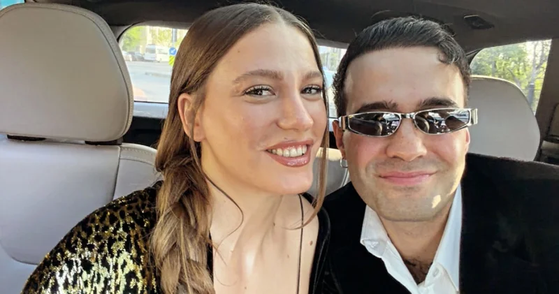 Serenay Sarıkaya ve Mert Demir den otomobil pozu Magazin haberleri