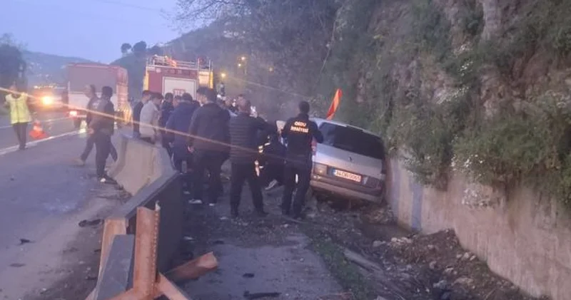 Ordu da trafik kazası: 1 polis memuru öldü Son dakika haberleri