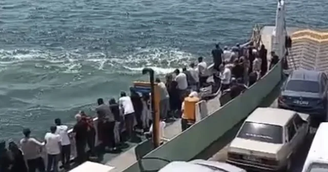 Feribottan denize düşen kişiye büfe çalışanından hayat kurtaran müdahale Kocaeli Haberleri