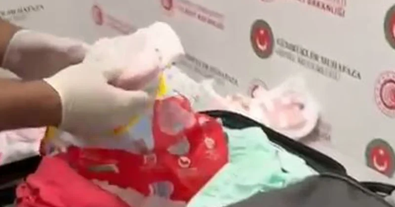 Bebek bezlerinin içine servet gizledi! Değeri tam 20 milyon TL Sözcü Gazetesi