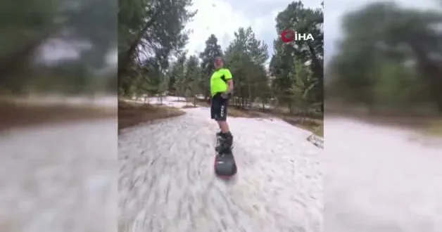 Kars ta haziranda snowboard