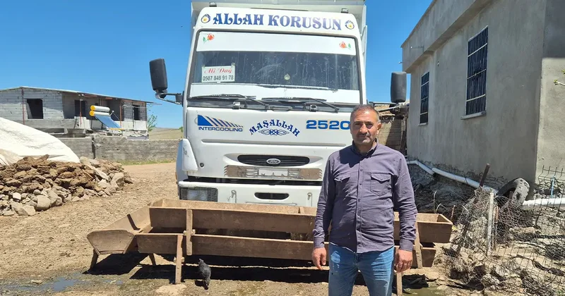 Kumru kamyonuna yuva yapınca, 1 aydır kontağını çalıştırmıyor