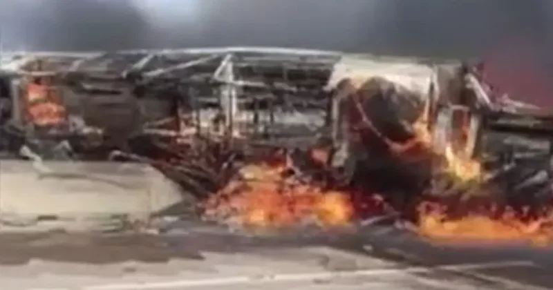 Irak’ta kaza sonrası otobüste yangın çıktı: 25 ölü