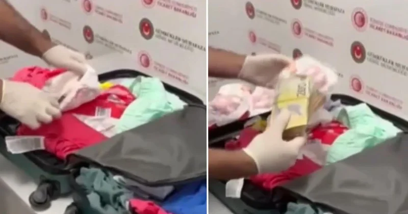 Antalya da Bebek Bezlerinde 381 Bin Avro Ele Geçirildi