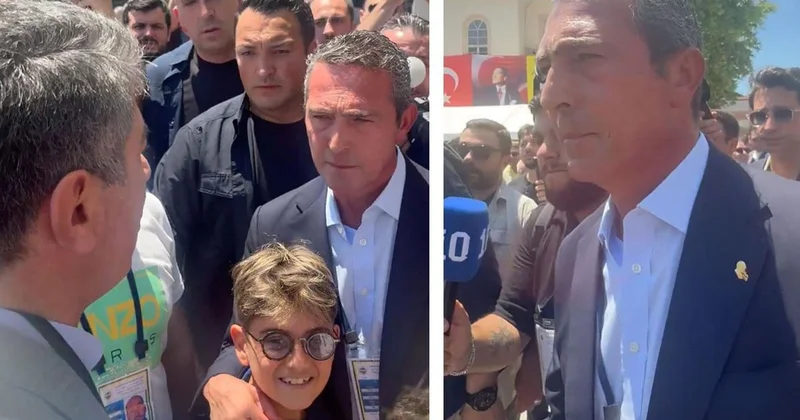 Oy vermeye gelen Ali Koç a Büyük başkan tezahüratı