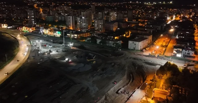 Kartal Katlı Kavşağı nda çalışmalar aralıksız sürüyor Kayseri Haberleri