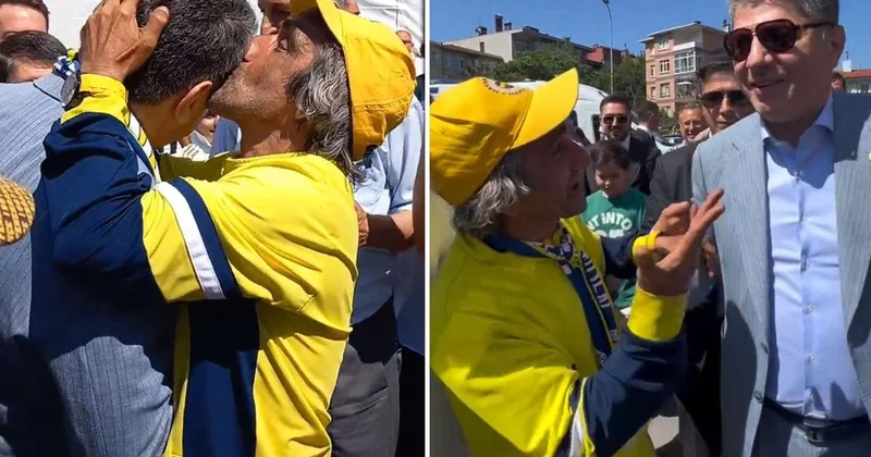 Rambo Okan, Hakan Safi yi alnından öptü