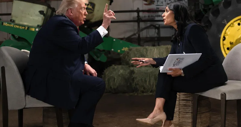 Sunucuya kızan Trump hakaretler yağdırıp canlı yayını terk etti: Ya ahlaksızsın ya aptal